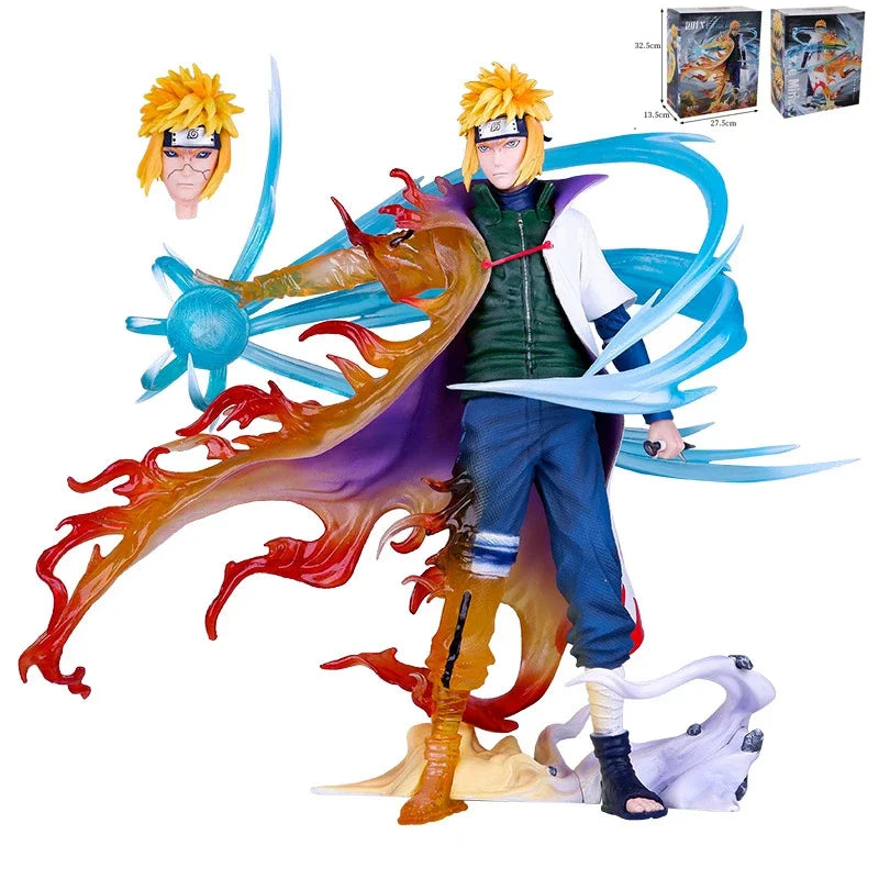 Anime Action Figure Naruto Figure Namikaze Minato Figures Gk Figurine Rasengan Decoration Collectible Pvc Model Kids Toys Gift