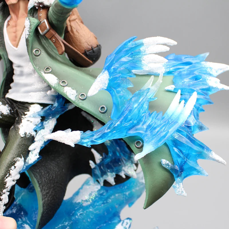 One Piece Aokiji Kuzan Anime Figuren 2 Köpfe 30cm Gk Figurine Pvc LED Leuchtende Modell Statue Sammlung Decora Spielzeug Weihnachtsgeschenk