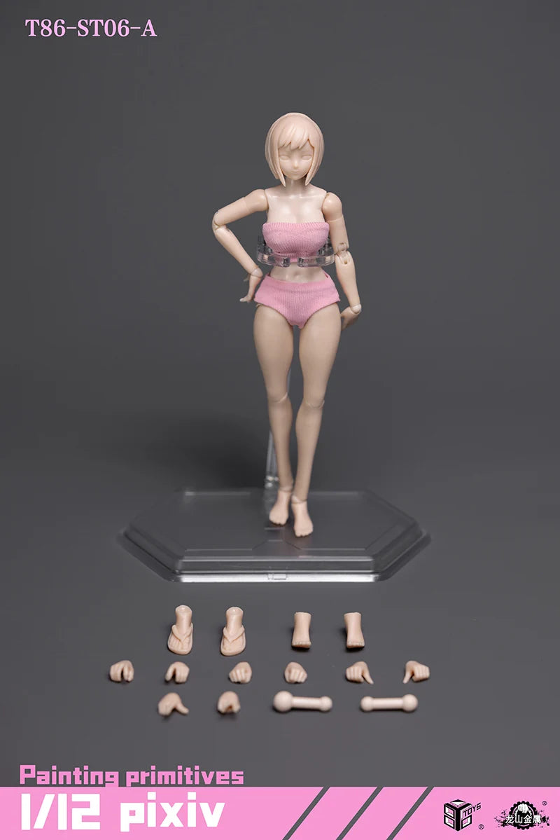 Оригинална 86TOYS фигурка на войник в мащаб 1/12, с наполовина покрито пухкаво дупе и глава, 12", модел играчки