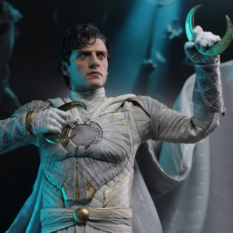 InStock Original HOTTOYS HT 1/6 TMS140AE Moon Knight Artisan Edition Action Figure 12Inch Oscar Isaac Collectible Model Toy Gift