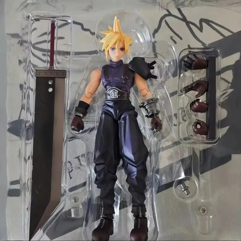 In Stock Original Square Eni Se Bring Art Series Zack Cloud Strife Action Figure Pvc Model Desktop Ornament Toys Gift