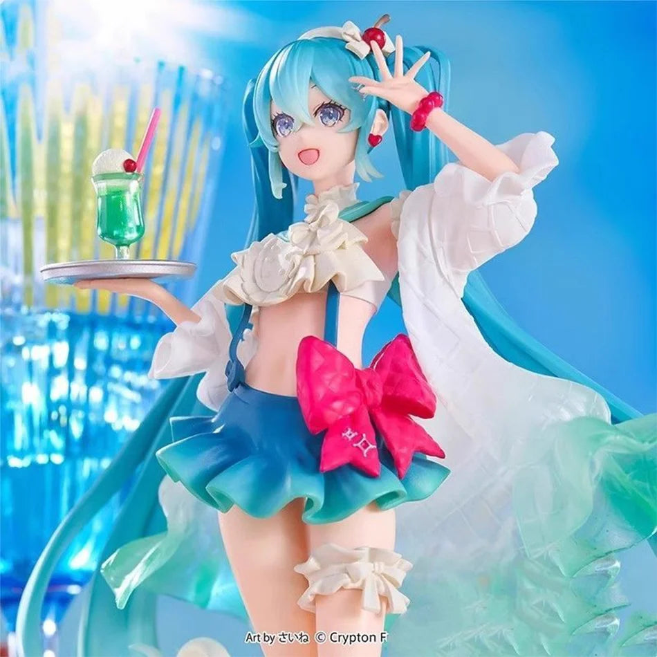 Neue Hatsune Miku Figur Sodacremekleid Die Requisiten Desktop-Dekoration Sammlung PVC Modell Spielzeug Kinder Geschenke