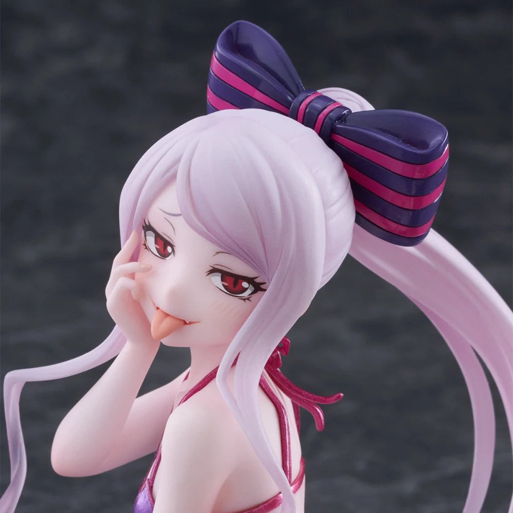 Anime Figure Albedo Kneeling action figures Shalltear Bloodfallen figurine swimsuit PVC model Toys Collection Statues gifts 13cm