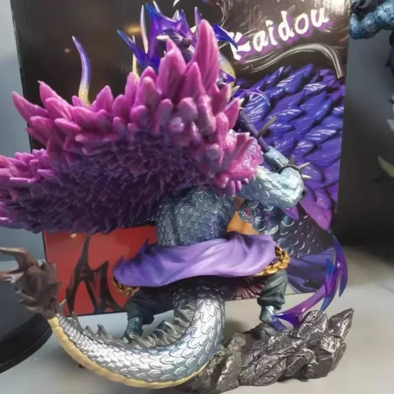 29 см ONE PIECE Аниме Фигурки Kaidou Екшън Фигурка Герои Колекция Satute Детски Настолен Дисплей PVC Модел Кукла Подаръчни Играчки