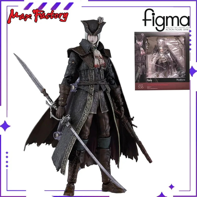 Max Factory Original Figma Series 367 Bloodborne Curse Hunter Mobile Game Anime Figurine Model Toy Gift Collection in Stock