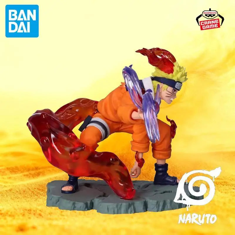 In Stock Bandai Original Uzumaki Naruto Figures Brand New Anime Action Model Cartoon Doll Desktop Ornaments Toys Festival Gifts