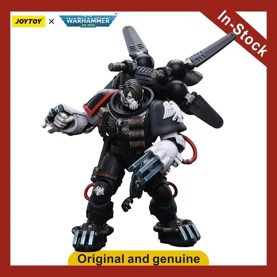 【UA】 JOYTOY  Warhammer 40K Raven Guard Chapter Master Kayvaan Shrike 1/18 Action Figure Model Toys