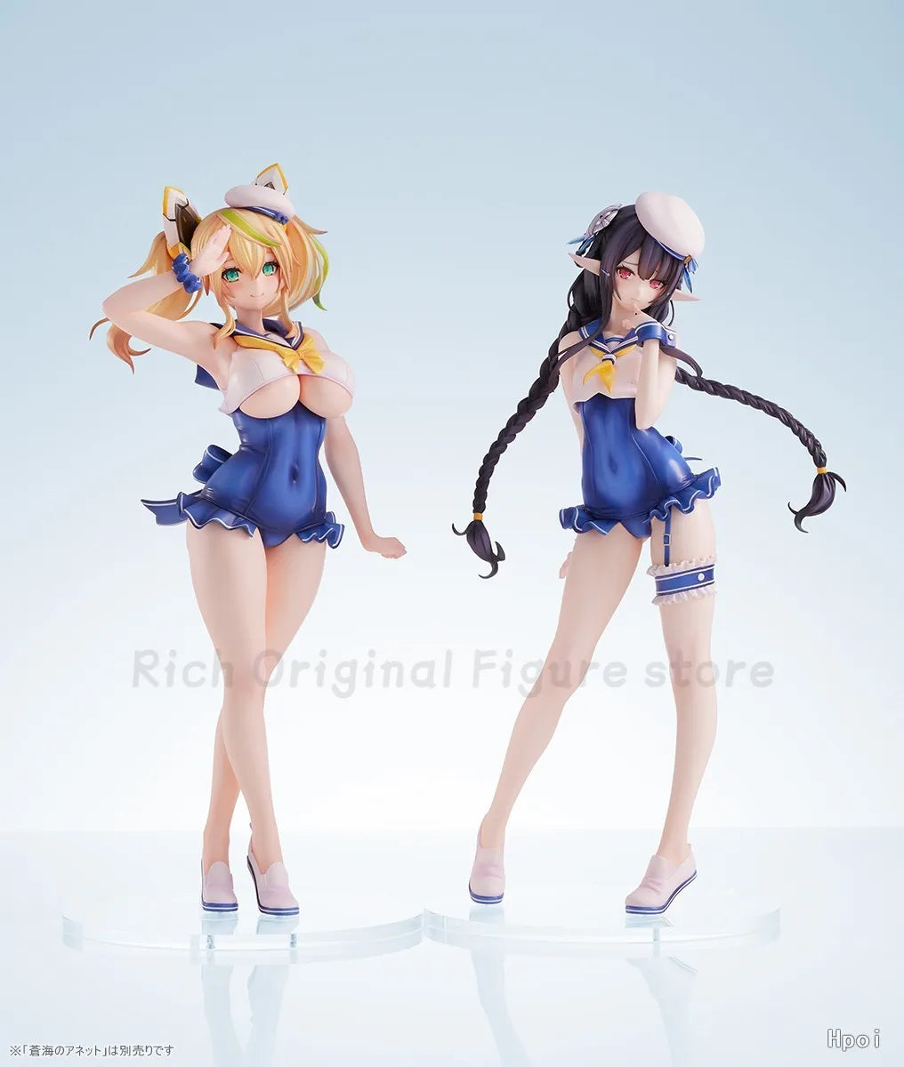 In Stock Original AmiAmi Phantasy Star Online 2 Es Jenny/Annette 2PCS Anime Collection Figures Toys Model Ornaments