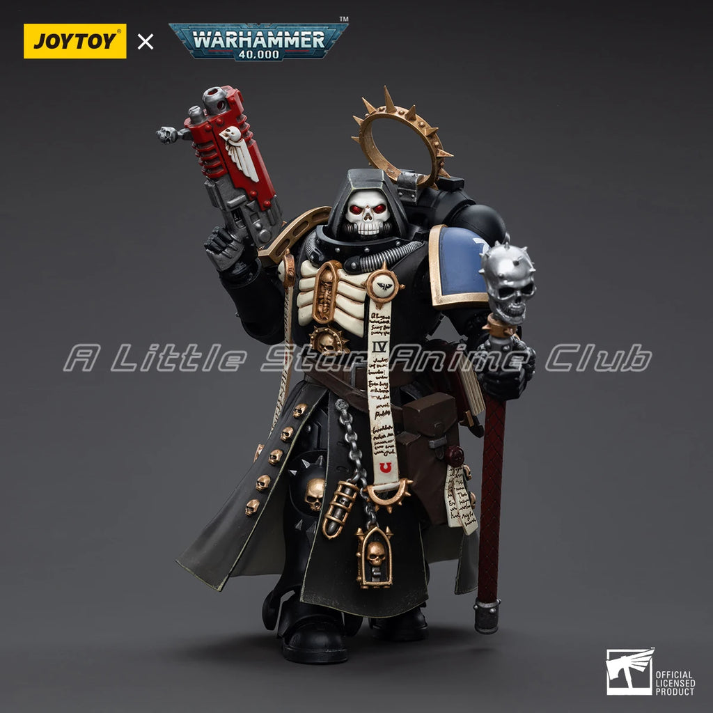 In Stock JOYTOY WARHAMMER 40000 1/18 Action Figure Ultramarines Primaris Chaplain Brother Varus Model Collection Toys