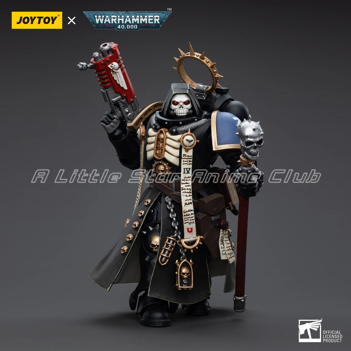 In Stock JOYTOY WARHAMMER 40000 1/18 Action Figure Ultramarines Primaris Chaplain Brother Varus Model Collection Toys