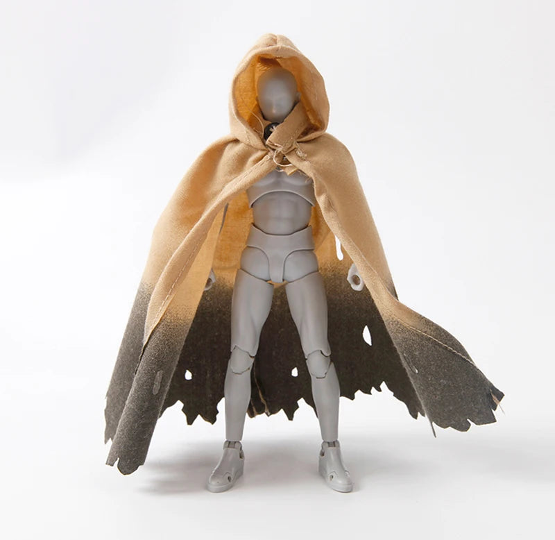 Колекционерска фигурка в мащаб 1/12, аниме герой, наметало, бойно издание, наметало, рицарски дрехи, подходящо за 6-инчова екшън фигурка, тяло на войник