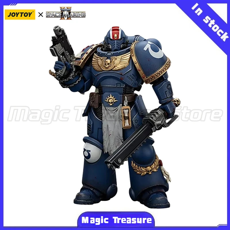 【MT】JOYTOY 1/18 Action Figure Warhammer 40K Ultramarines Lieutenant Titus-Collectors Edition Anime Model Toys Gift