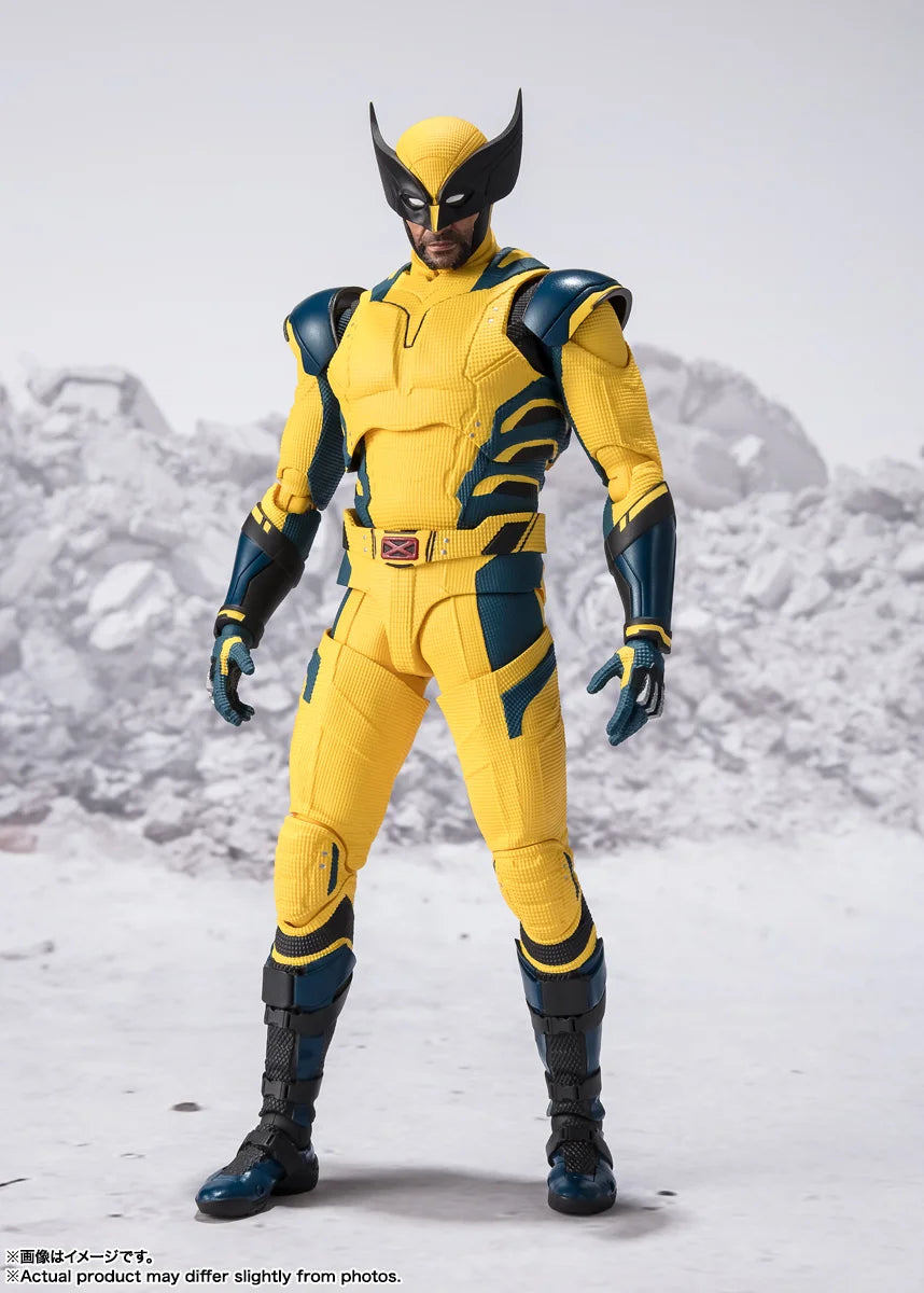 Original BANDAI S.H.Figuarts Wolverine Deadpool Wolverine Action Figure Toys PVC Model Collection