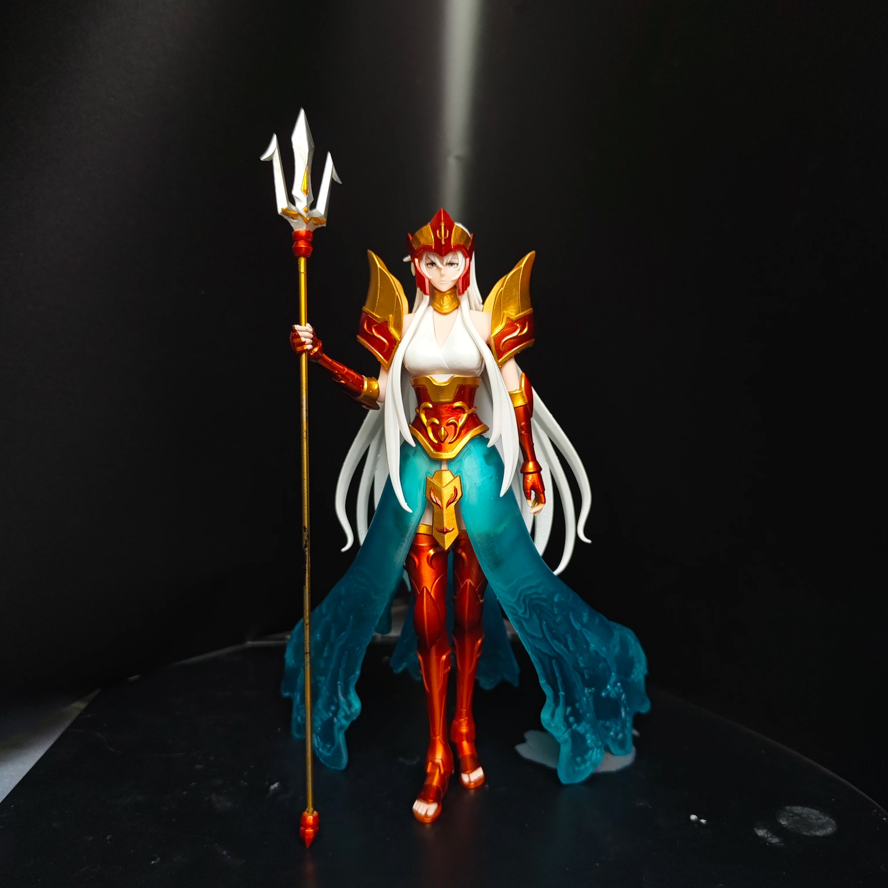 Saint Seiya The Lost Canvas Serafina the Female Sea Emperor and Athena Hades Statue Tough Resin Model