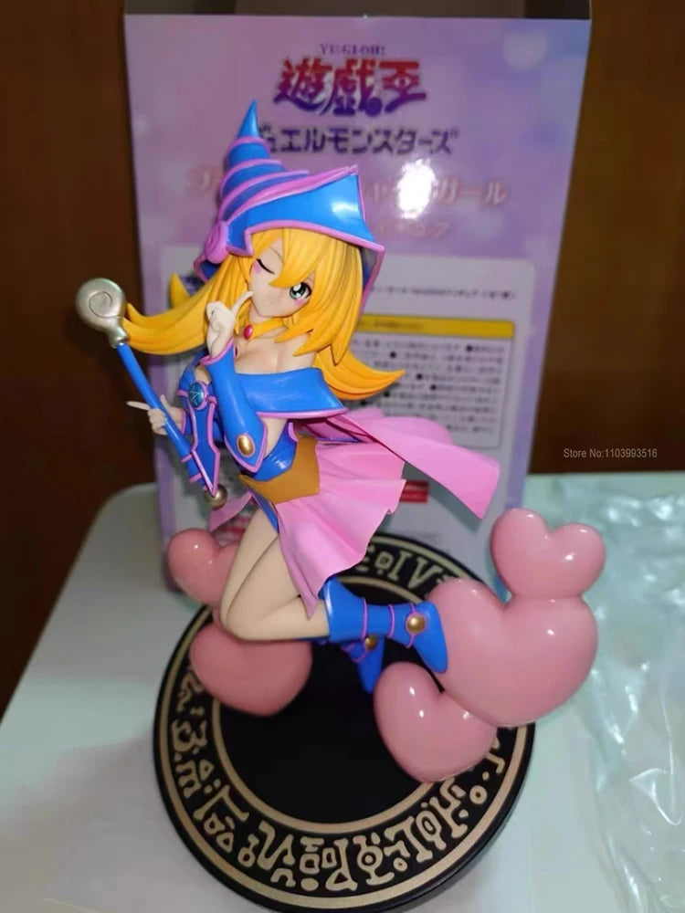 Original Yu-Gi-Oh! Dunkles Magier-Mädchen Dmg Original Sk Japan Hereditail PVC Actionfigur Anime Figur Modell Spielzeug Weihnachtsgeschenk