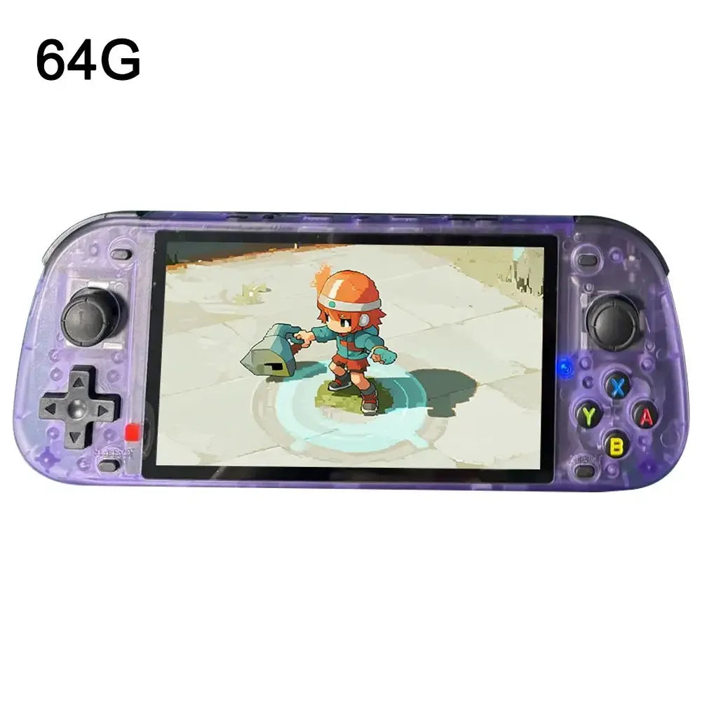 For R50S Retro Handheld Game Console With 128G Built-in HD Games, System 18000+ IPS 4k Source Classic Held Screen Open Y5B6