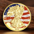 US-Souvenirmünze „Freiheitsstatue“ (2018), vergoldetes Siegel der USA, Weißkopfseeadler-Challenge-Coin – Tolles Geschenk