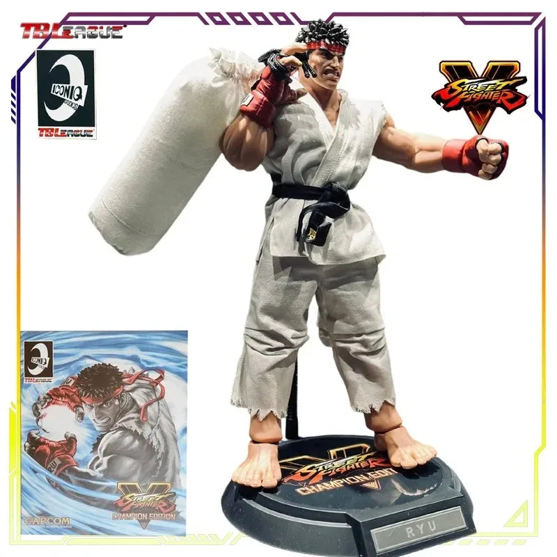 ICONIQ STUDIOS Street Fighter Action Figure - 1/6 Scale Articulated Collectible Figure for Boys - Ryu Akuma Ken Battle Edition