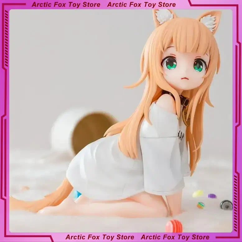 12cm Palette My Cat Is A Cute Girl Anime Figure Cute Cat Girl Model  Peripherals Action Figures Birthday Gift Toys Game Kids