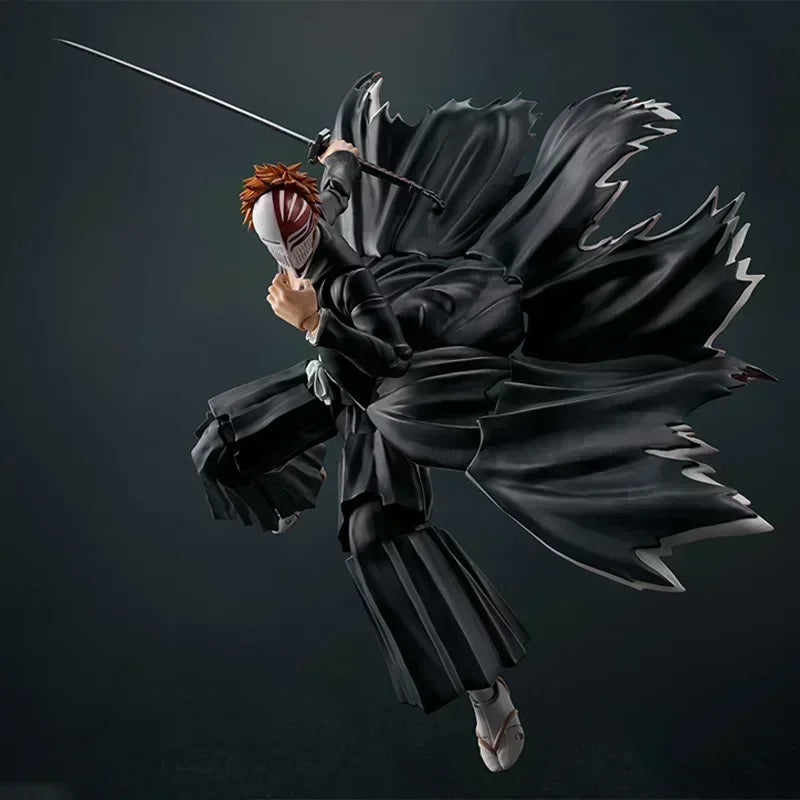 NEW HOT IN stock BLEACH SHFiguart SHF Kurosaki Ichigo Getsugatensho PVC Action Figure Model Collection Doll Toys