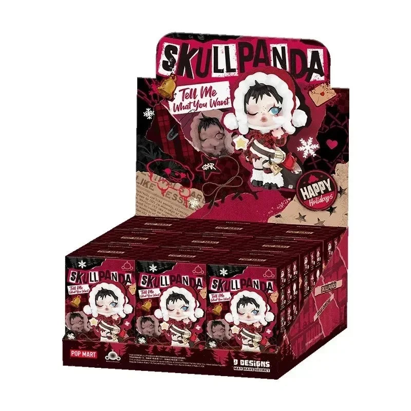 POP MART SKULLPANDA Кажи ми какво искаш серия изненада мистериозна кутия Kawaii аниме екшън фигурка сляпа кутия играчки кукли момичета подарък