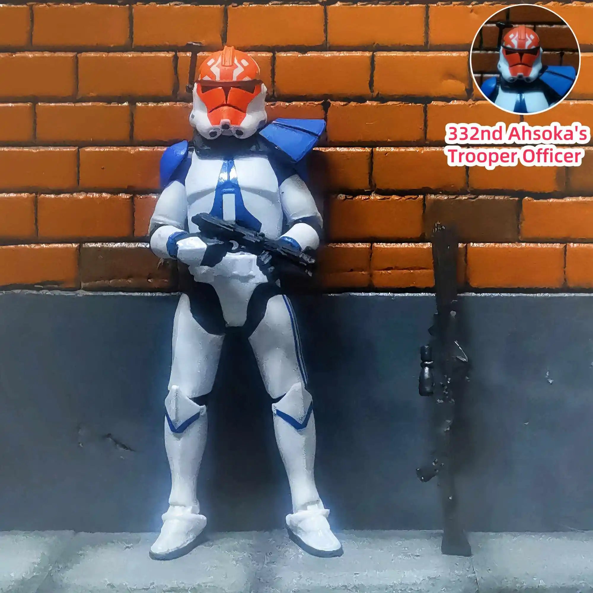 Star Wars 3.75 Inch  Clone Trooper 1/18 187th Legion  Shock Coruscant Guard Action Figure Windu Fox  Toys Model Loose
