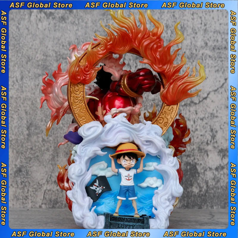 23cm New ONE PIECE Anime Figure Gear Third Monkey D. Luffy Peripheral PVC Model Statue Desktop Decoration Ornaments Gifts Toys