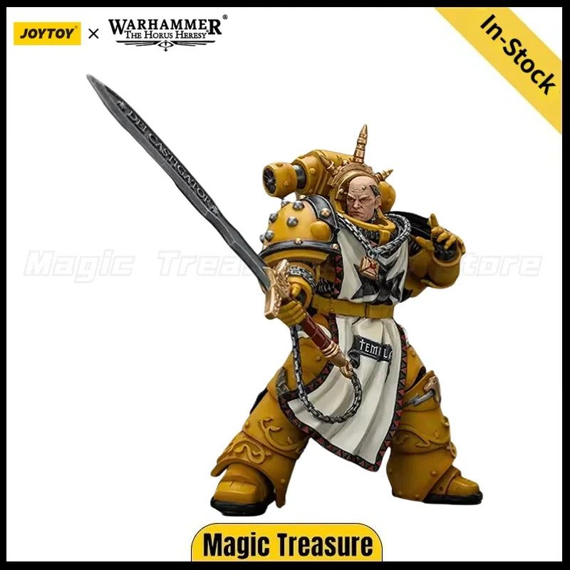 【In Stock】JOYTOY Warhammer 40K Imperial Fist First Warrior Sigismund Model Gift Collection 1/18 Action Figure