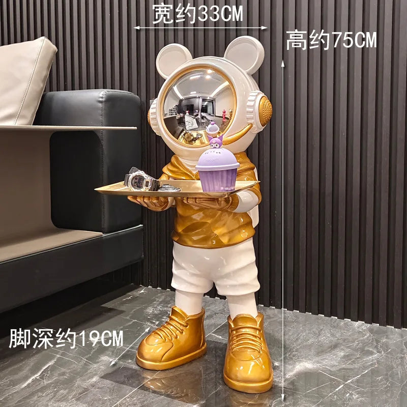 Astronaut Sculpture Luxury Nordic Figurines Large Living Room Aesthetic Home Decor Figurines Art Ornaments Modern Decorative