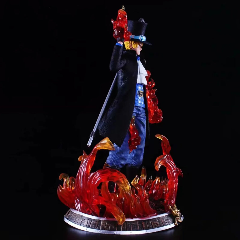 46 cm One Piece Anime Figur Sabo Actionfiguren PVC Modellsammlung Statue Desktop-Dekoration Puppen Kinderspielzeug Geburtstagsgeschenke