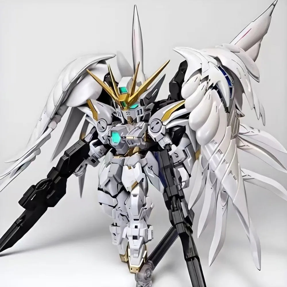 MGSD XXXG-0OWO Wing Fighter Zero EW Action Figure Model Kit Movable Assembly Mecha Robot Collectible Toy for Fans Gift