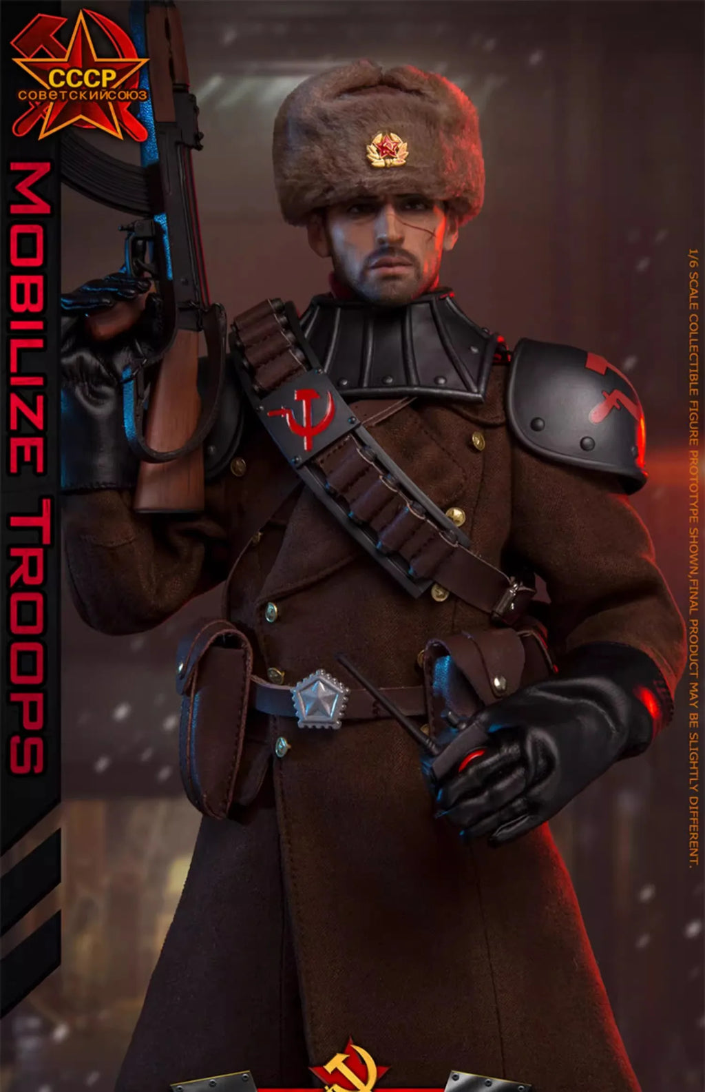 FLAGSET FS-73046 1/6 Soldier Red Alert Soviet Mobilize Troops Full Fet 12'' Action Figure Model Toy In Stock