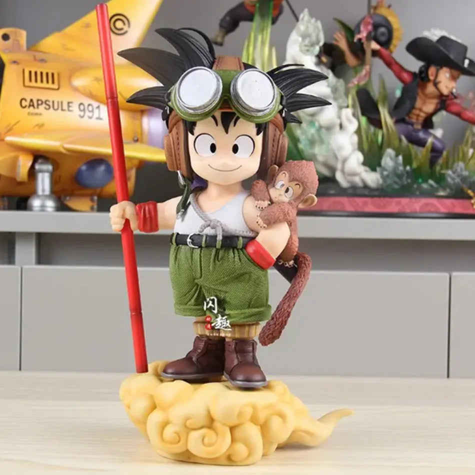 Neue 16 cm Anime Son Goku Figur mit Monkey Kid Goku Actionfigur PVC Statue Sammlung Modell Spielzeug Geschenke