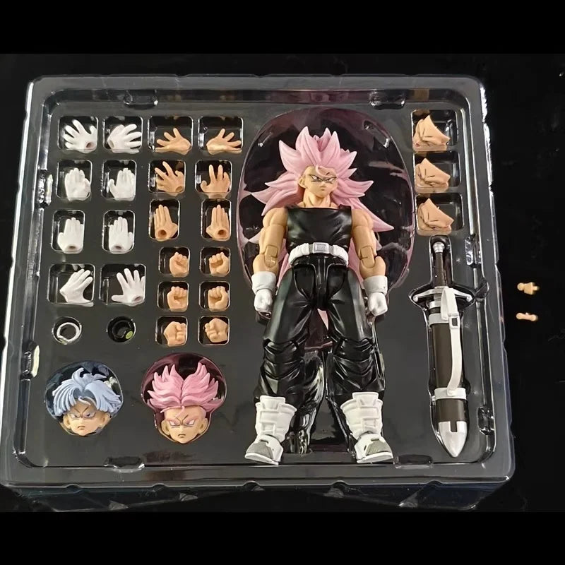 New In Stock Sss Studio Dragon Dbz S.H.F Figuarts Shf Dragon Son Trunks Ssj3 Super Saiyan 3 Anime Action Figure Toy Model Gift