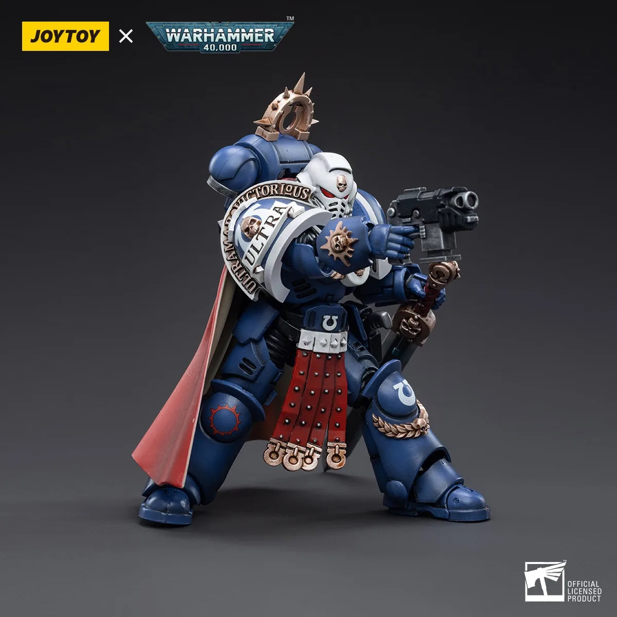【На склад】 JOYTOY Warhammer 40K 1/18 Екшън фигурка Ultramarines Primaris Captain Model Toy Boy Подаръци 3.75 инча