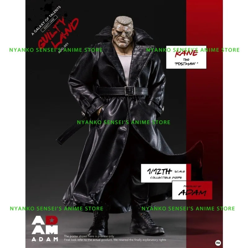 In Stock ADAM GUILTY LAND KANE Postman 1/12 Scale Sin City Fabric Outfit Soldier Action Figure Anime Model Toy Gift Collectible