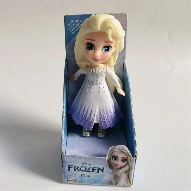 New Hot Disney Princess Miniature Doll Model Rapunzel Ariel Snow White Poseable Cute Anime Action Figure Model Frozen Gift Toy