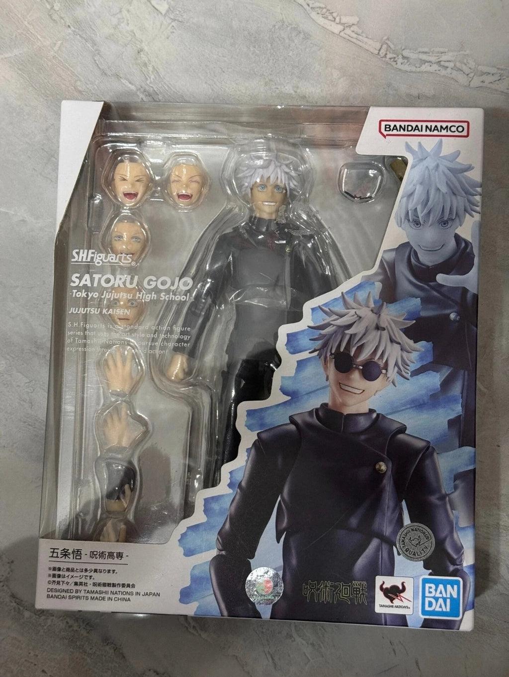 100% Original Bandai S.H.Figuarts SHF Jujutsu Kaisen Satoru Gojo Tokyo Jujutsu High School Anime Stock Action Figure Model