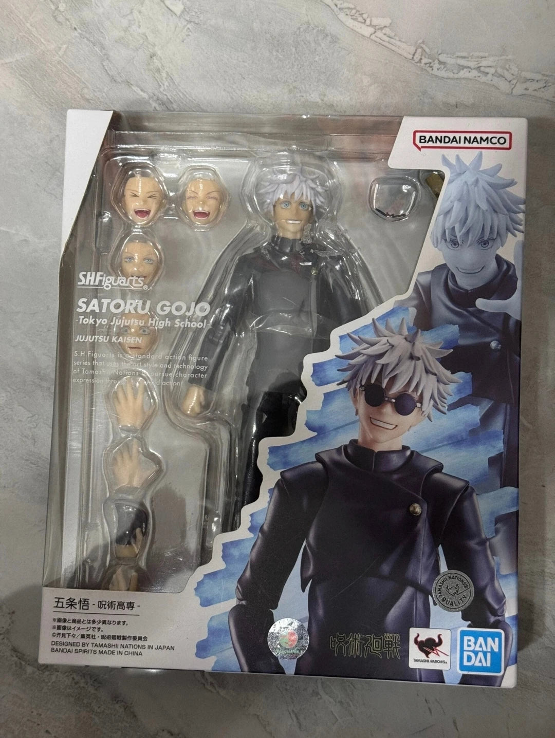 100% Original Bandai S.H.Figuarts SHF Jujutsu Kaisen Satoru Gojo Tokyo Jujutsu High School Anime Stock Action Figure Model
