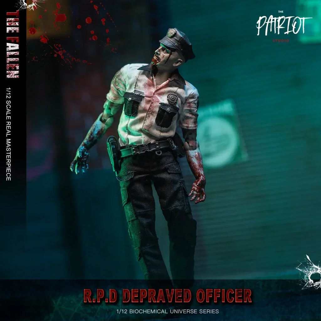 In Stock Patriot Studio Resident Evil 1/12 Leon Kraus Chris Police Officers Zombie Chainsaw 6-inch Action Figures Collection