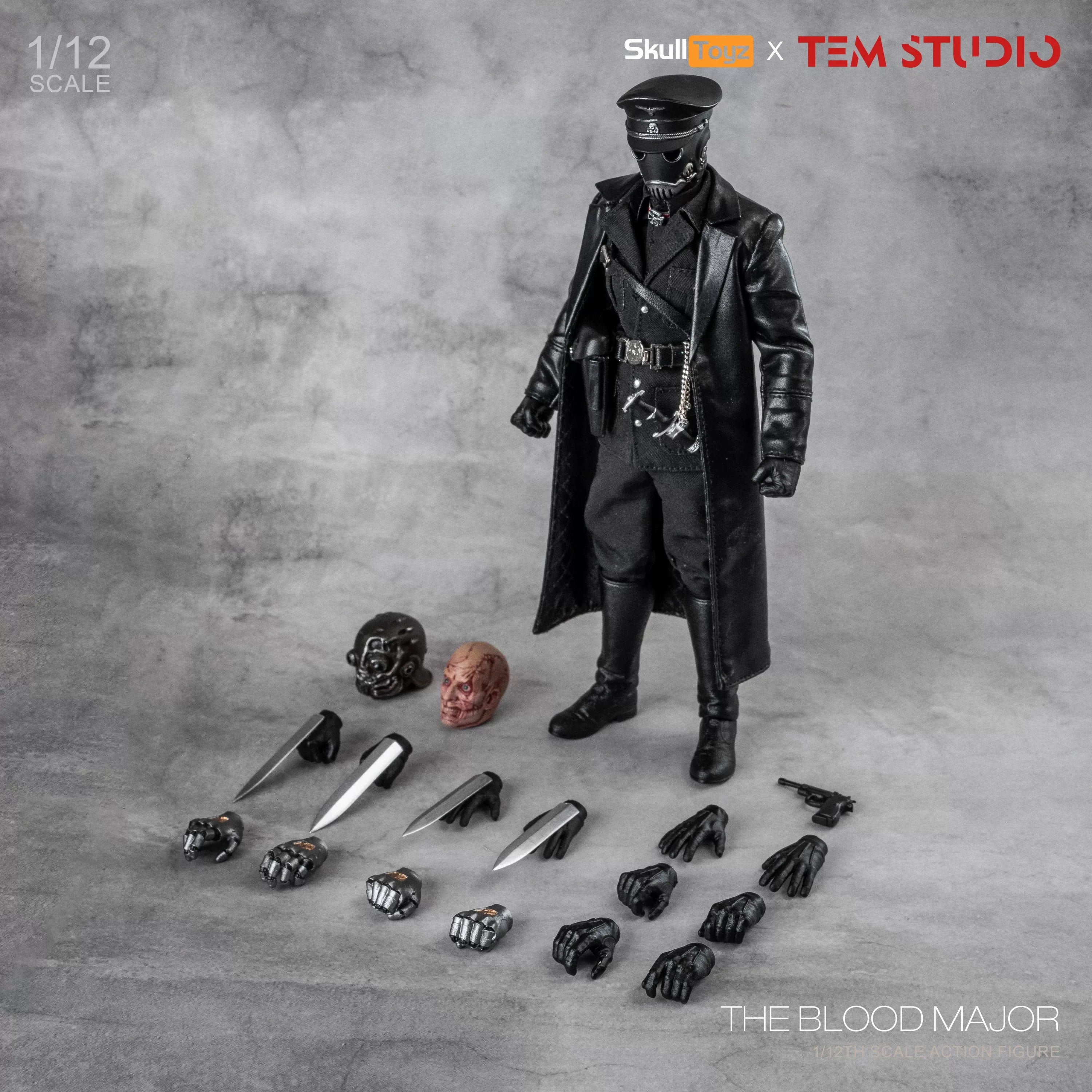 2026 New Tem Studio X Skull Toyz 1/12 Scale Crimson Night Commander 6-Inch Articulated Figure Collection Decoration Model Toy