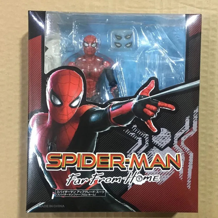 Shf Spider Man Action Figure Toys 15cm Spider-man:homecoming Spider Man Multi-accessories Movable Statue Model Doll Kids Gifts