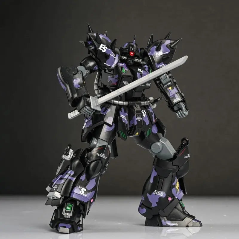 Efreet Dark Night Camouflage Farbe HG 1/144 MS-08TX Mech Montage Modell Kit Action Figur Kinder Spielzeug Dekoration Geschenk Mit Aufklebern