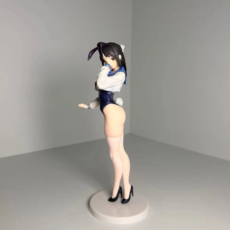 Anime Sexy Jk Bunny Girl Uniform Figure Beautiful Girl Desktop Ornament Computer Case Car Decor Collectible Model Gift For Adult