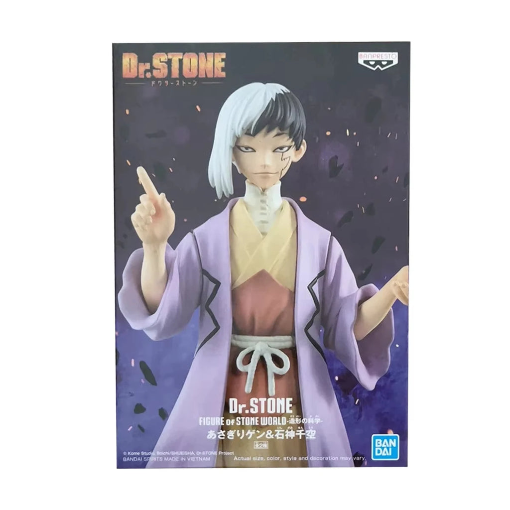 Special In Stock Original Bandai Banpresto Dr.stone Ishigami Senku Asagiri Gen Kohaku Figure Anime Genuine Boxed Model