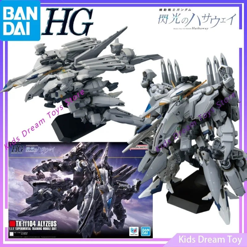 Assembly Bandai Stock Original HG 1/144 Mobile Suit Gundam：Hathaway Anime TX-ff104 ALYZEUS Action Figures Toys Collectible Model