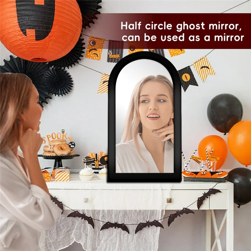 A69ehalloween Decor Gruselige Gruselige Geister Gruselige Augen Geisterspiegel Hologramm Halloween Geister Hexenspiegel