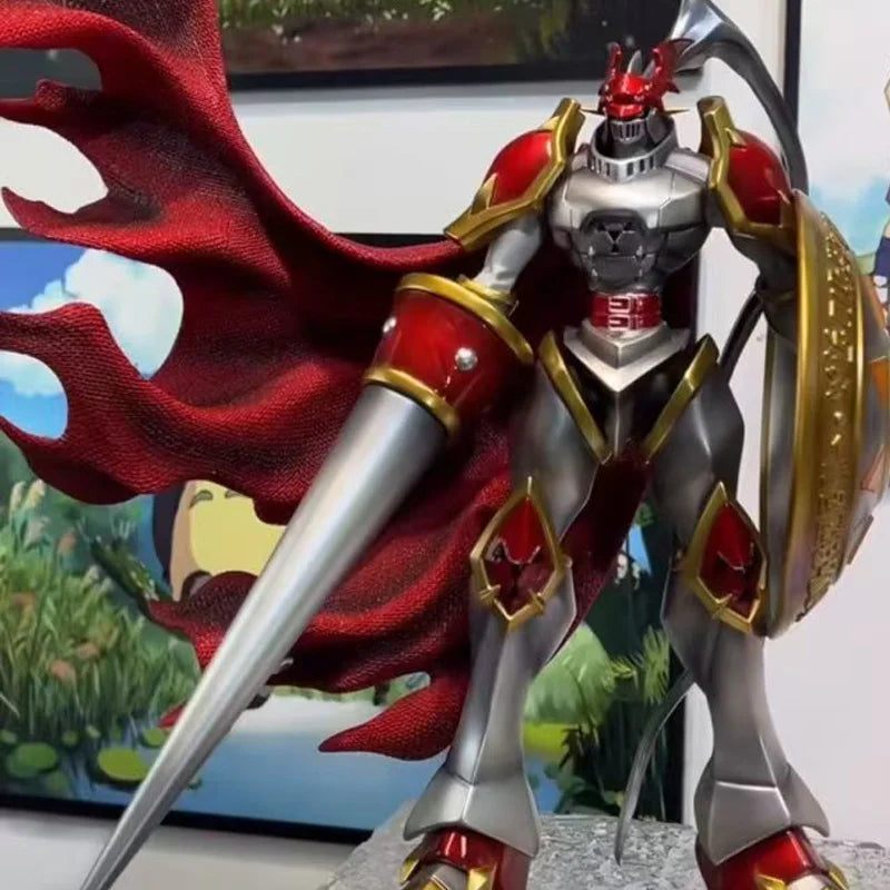 40cm Digimon Anime Figure World Atlas Dukemon Figurine Royal Knight Duke Beast Handmade Model Gift Statue Collectible Figure ﻿
