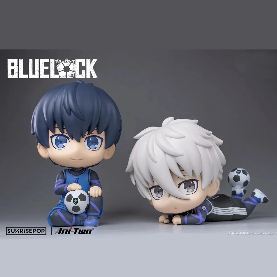 BLUE LOCK Action Figures Isagi Yoichi Nagi Seishiro Anime Figure Q Version Figurine PVC Collectible Model Kids Doll Toys Gifts