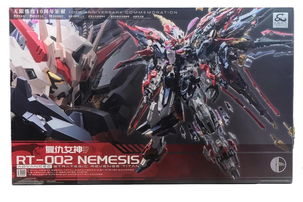 In Stock Infinite Dimension RT-002 NEMESIS 1/100 Assembling Model Mecha Model Pvc Toys IN ERA+ ADVANCED STRATEGIC REVENGE TITAN